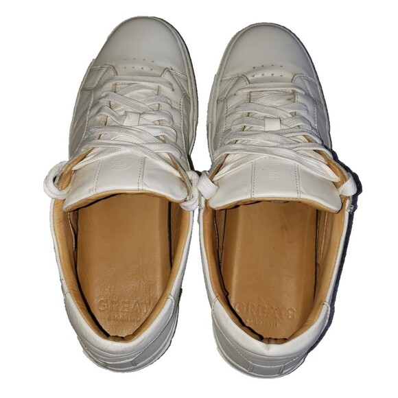 GREATS Brooklyn Shoes Mens Sz 9 Regent 2.0 Casual Low Top Sneakers White Leather main image 9